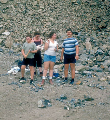familieuitstap in 1982 naar Idar Oberstein, Duitsland